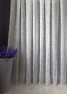 Тюль батист мрамор серебро